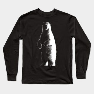 Polar Bear White Long Sleeve T-Shirt